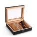 Cigar Boxs Humidors Desktop Cigar Box Carbon Fiber Handcrafted Modern Cehumidor Storage Case with Front Digital HygrometerHumidifier Holds 50 Cigars