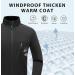 Wantdo Men's Winter Cycling Thermal Jacket - Windproof & Waterproof Fleece Windbreaker - Reflective - Large - Blue - Buy Online on GoSupps.com