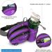 WATERFLY Hiking Waist Bag Fanny Pack with Water Bottle Holder - Purple | For Men, Women, Running, Dog Walking | Fits All Phones (Bottle Not Included) - Buy Online on GoSupps.com