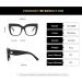 SERONI Large TR90 Square Blue Light Blocking Glasses - Anti-UV Ray Computer & Reading Glasses for Men & Women | 52mm Black Frame - Buy Online on GoSupps.com