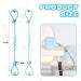 Vicloon Silicone Toy Clip 2Pcs Toy Safety Straps Food Grade Silicone Pacifier Clips Sippy Cup Strap Adjustable Stroller Pacifier Strap Hanging Toys Baby Toy Anti Drop Chain Blue/Green - Buy Online on GoSupps.com