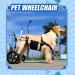 Dog Wheelchair Aluminum Alloy Pet Wheelchair 2 Wheels Dog Wheelchair for Back Legs Pet Dog Rehabilitation Aid Cart for Medium Dogs Wheelchair Portable Large - Buy Online on GoSupps.com
