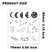 Ooopsiun Tiny Black Finger Temporary Tattoos - 36 Sheets of Small Letter and Tribal Designs for Women, Men, and Girls - Buy Online on GoSupps.com
