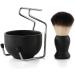 CCbeauty 3-in-1 Men's Shaving Brush Kit with Stainless Steel Stand and Soap Bowl - Traditional Wet Shaving Set for Close Shave - Easy to Clean, Black - Buy Online on GoSupps.com