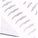 MAGICLULU 6 Sheets Pairs Eyebrow Sticker Black Stickers Eyebrowsb Adhesive Eyebrow Template 6d Patch Hair - Buy Online on GoSupps.com