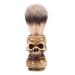 Skull rasier brush salon-beard-shaving brush hairdresser rasis brush for your best wet shaving handmade with the nursing hair of the Harzm nner