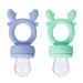 PandaEar 2 Pack Silicone Baby Fruit Feeder | Teething Relief & Baby Food Pacifier with 3 Size Pouches - Buy Online on GoSupps.com