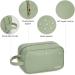 Travel Toiletry Vegan Leather Wash Bag for Women Traveling Dopp Kit Makeup Bag Organizer for Toiletries Accessories Cosmetics (P-Mint Green) - Buy Online on GoSupps.com