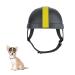 Pet helmet dog heal with ear hole pet motorcycle helmet outdoor bike dog cap with adjustable chin straps for dogs cats puppies black and yellow s