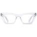 GLINDAR Cat Eye Blue Light Blocking Glasses | Vintage Narrow Square Acetate Eyewear | Stylish Computer Glasses 55mm - Buy Online on GoSupps.com