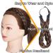 Silk-Co Women's Hair Band 5 Strands Brown Highlights Braided Headband for Weddings & Vintage Styles 3.8cm Wide Dark Brown & Ash Brown Elastic Hair Tie - Buy Online on GoSupps.com