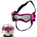 Dog Goggles for Small Breeds Windproof Anti-Fog Dog Sunglasses Adjustable Puppy Sunglasses for Small Medium Dogs Outdoor Riding Driving Protective Eyewear (Pink)