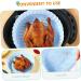 Zerodeko 5pcs Air Fryer Pad Air Fryers Baking Pans Portable Oven Liner Air Fryer Mat Washable Consumables Bluex5pcs 21X18.5X4CMx5pcs - Buy Online on GoSupps.com
