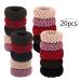 Niaciswe 20-Piece Thick Cotton Ponytail Holders | Seamless Hair Ties for Women | Durable Rubber Hair Ties for All Hair Types - Buy Online on GoSupps.com