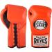 Cleto Reyes Official Lace Up Competition Boxing Gloves - Tiger Orange 10.0 ounces