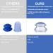 Cupping Glass Silicone Therapy Set - 5pcs Anti-Aging & Anti-Cellulite Massage Cups for Face & Body | International Shipping Available - Buy Online on GoSupps.com