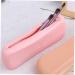 Angoily Silicone Storage Bag Makeup Brush Silicone Cosmetic Brush Bag Cosmetic Brush Holder Foundations Pouch Zip Lock Organizer Small at Home Pink Travel Silica Gel Toolkit - Buy Online on GoSupps.com