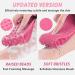 Silicone Dual Sided Back Scrubber for Shower - Pink Silicone Body Washer - Buy Online on GoSupps.com