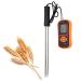 Topyond digital moisture detector-portable grain moisture meter-LCD hygrometer for wheat corn rice-moisture testers for farmers and home use