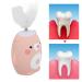 Kids U-Shaped Electric Toothbrush - Cute Cartoon Bear Design IPX7 Waterproof Automatic Tooth Whitening Oral Care (Pink) - Buy Online on GoSupps.com