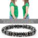 Losing Weight Bracelet - Fashion Magnetic Therapy for Men & Women | Black Stone Health & Wellness Gift - Buy Online on GoSupps.com