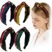 NODG 4 Pieces Knotted Headbands for Women - Boho Style Wide Turban Headbands - Diademas Para Mujer - Perfect Hair Accessories Gift - Buy Online on GoSupps.com
