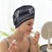 Black & White Football Dry Hair Cap - Super Absorbent Elastic Wrap for Long Thick Hair - Quick Dry for Girls & Women - Buy Online on GoSupps.com