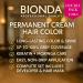 BIONDA Professional permanent hair color Color Cream 1 black 200ml double pack keratin & moringa care longlasting intense color with shine 100 gray hair coverage - Buy Online on GoSupps.com
