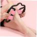 Healeved Multifunctional Foam Roller Massage Device 4-Wheel Muscle Roller for Leg & Forearm Massage | Myofascial Fitness Tool in Pink (26x24cm) - Buy Online on GoSupps.com