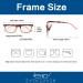 Eyekepper Blue Light Filter Reading Glasses Tortoise-Red Frame +2.00 - Computer Screen Glare Blocking Digital Readers for Men and Women - Buy Online on GoSupps.com