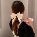 Rywicle Hair Clips Bow 2 Pack - Satin French Barrette for Women Girls - White Black - Buy Online on GoSupps.com
