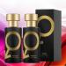 Golden Perfume for Men - 50ml/Pack Romantic Glitter Perfume with Cologne Spray Long Lasting (2 PCS)