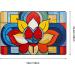 Flannel Carpet Mondrian Bohemian Lotus Flower Picture 60 x 39 in Non-Slip Durable Suitable for Living Room and Office Bedroom - Buy Online on GoSupps.com