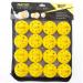 Practice Golf Balls (16-Pack) Limited-Flight Foam Golf Balls to Improve Your Swing - Dent Resistant Yellow Golf Balls Practice - Perfect for Indoors, Basement & Backyard. Perfect for Men and Kids. EVA