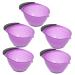 Healeved 5 pi ces Lot de Bols M langeurs pour Coloration Capillaire avec Poign e Antid rapante Bol Salon et Durable Parfait pour Usage Professionnel et Domicile