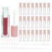 Cosidea 24 pcs 5ml Brush Lip Gloss Tubes - Clear with Pink Caps | Large Cosmetic Packaging Containers - Buy Online on GoSupps.com
