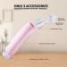 MISSAA Electric Nasal Aspirator for Baby & Toddler | 3 Suction Levels & 2 Silicone Tips | Self-Cleaning | Music & Light Soothing | Pink - Buy Online on GoSupps.com