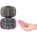 Portable 8-Compartment Pill Box - Waterproof Medicine Organizer for Travel & Daily Use | Secure & Easy-to-Carry for Vitamins Supplements Medications & Jewelry - Buy Online on GoSupps.com