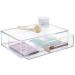 STORi Audrey Stackable Clear Plastic Organizer Drawer | Organize Eyeshadow Palettes, Cosmetics, and Beauty Supplies on a Vanity | Made in USA