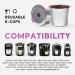  BlissfulAbode Reusable K45 compatible metal coffee capsule with customizable holes (B) - Buy Online on GoSupps.com