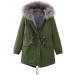 Women s Hooded Down Coat - Warm Pink Quilted Winter Jacket with Fur - Ladies Long Vest Sale - Buy Online on GoSupps.com
