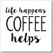 Life Happens Coffee Helps Funny Coffee Shirt | Weekend Shirt | Motivational Tee | Inspirational Shirt | Coffee Lover Gift Magnets 4" 4" - Buy Online on GoSupps.com