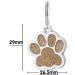 Custom Engraved Dog & Cat ID Tags - Gold Paw Print Motif | International Shipping - Buy Online on GoSupps.com