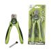 Thunderpaw's professional claw scissors for dogs with protection safety lock and nail file (medium to large green) medium to large green