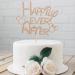 Happily Ever After Cake Topper Mouse Inspired Themed Wedding Cake Toppers Cartoon Theme Wedding Party Decorations Rose Gold Glitter - Buy Online on GoSupps.com
