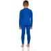 Bodtek Boys Thermal Long Underwear Set - Fleece Lined Long Johns for Kids | Royal Blue Medium - Buy Online on GoSupps.com