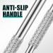 Cuticle Pusher Dual Sided - Stainless Steel Spoon End Wedge End Nail Cuticle Pusher Tool for Salon & Home Use - Buy Online on GoSupps.com