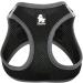 TRUE LOVE Soft Air Mesh Dog Harness | Adjustable Reflective Pet Vest for Small/Medium Breeds - Black (Medium) - Buy Online on GoSupps.com