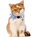 Pet Cat Safety Collar Breakaway Cat Collar with Bells Adjustable Cat Collars with Sunflower Cute and Soft Cat Collars Cat Collar Accessories for Cat and Small Animals Pets Blueflower - Buy Online on GoSupps.com
