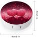 Red Heart Print Contact Lens Case - Plastic Travel Box for Contact Lens Care - Buy Online on GoSupps.com